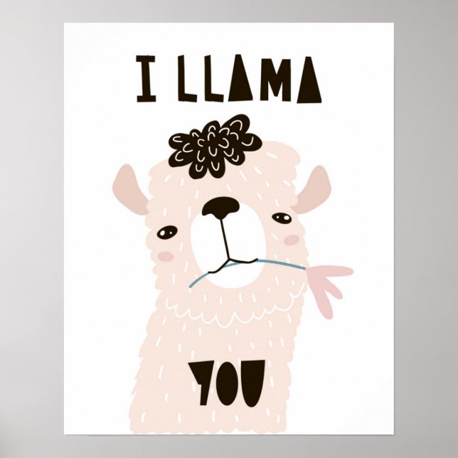 I Llama You Poster (Framsidan)