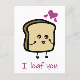 I loaf you postcard postcrossing vykort