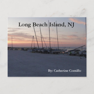 I Long Beach Island NJ vid segmentet Vykort