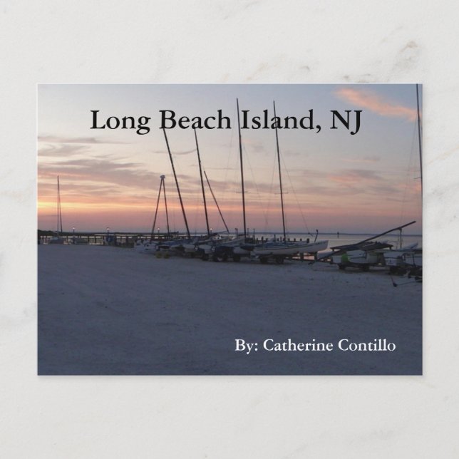 I Long Beach Island NJ vid segmentet Vykort (Framsida)