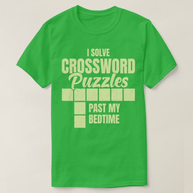 I Lös Crossword Puzzles... T Shirt (Design framsida)