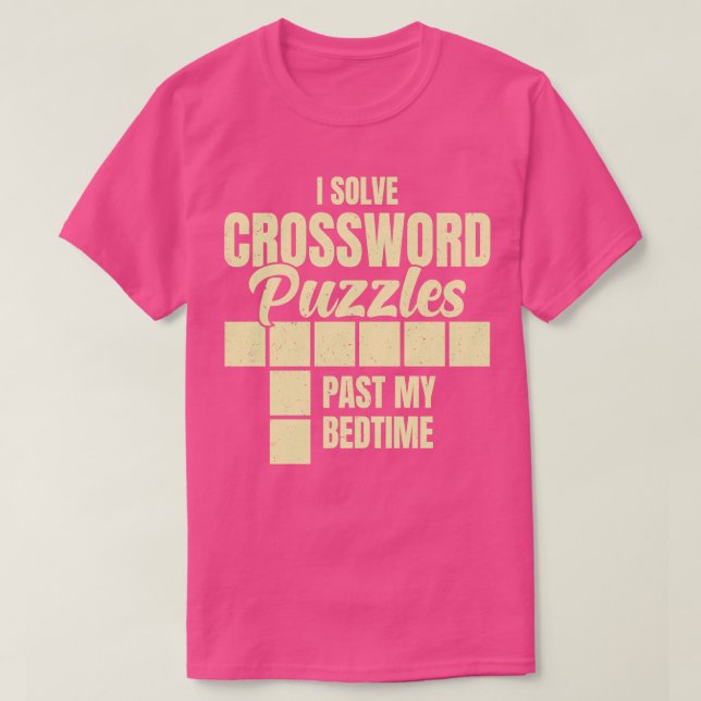I Lös Crossword Puzzles... T Shirt (Design framsida)