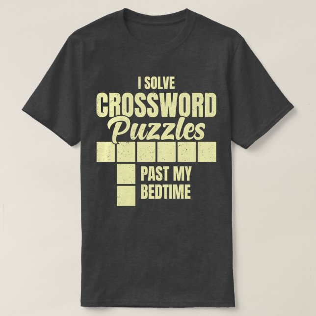 I Lös Crossword Puzzles... T Shirt (Design framsida)
