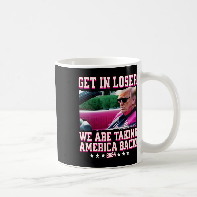 I Loser tar vi tillbaka Amerika Rosa Trump 202 Kaffemugg (Höger)