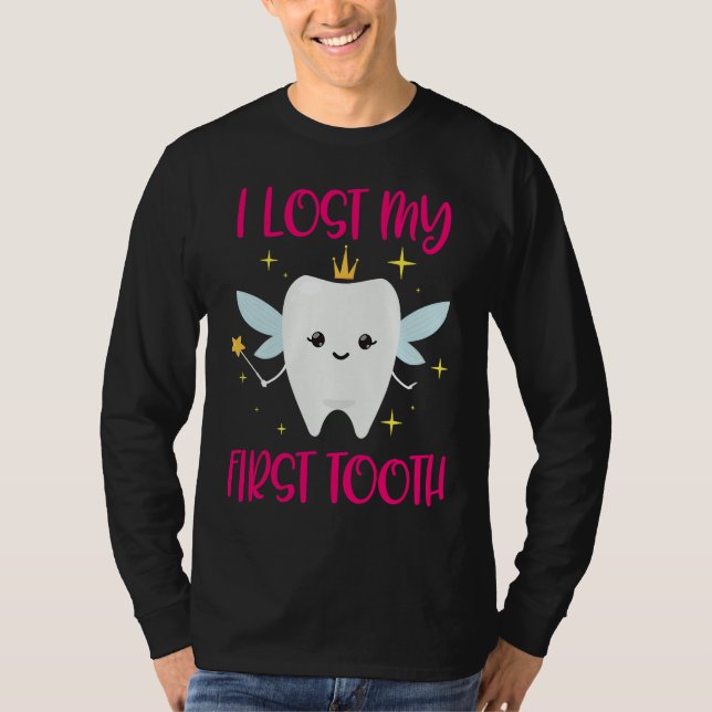 I Lost My First Tooth 1st Tooth Fairy  Daughter T Shirt (Framsida)