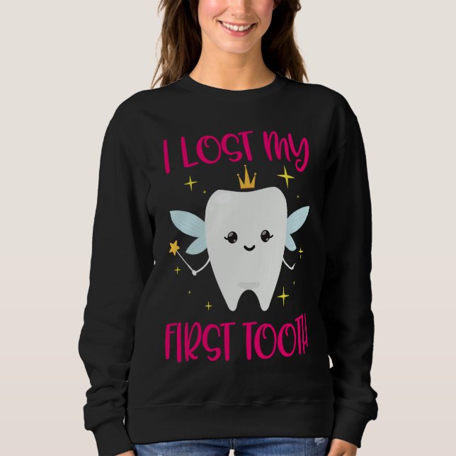I Lost My First Tooth 1st Tooth Fairy  Daughter T Shirt (Framsida)