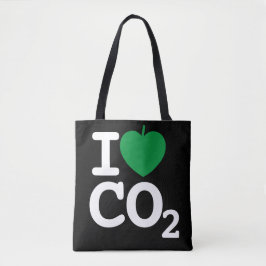 I Löv CO2 - Kärlek Black Tote Bag Tygkasse