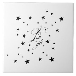 I lov ya  kakelplatta