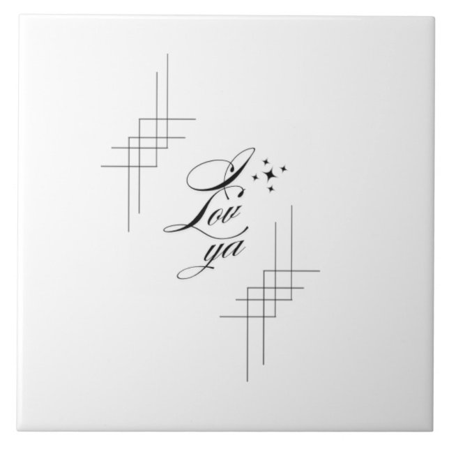 I lov ya  kakelplatta (Framsidan)