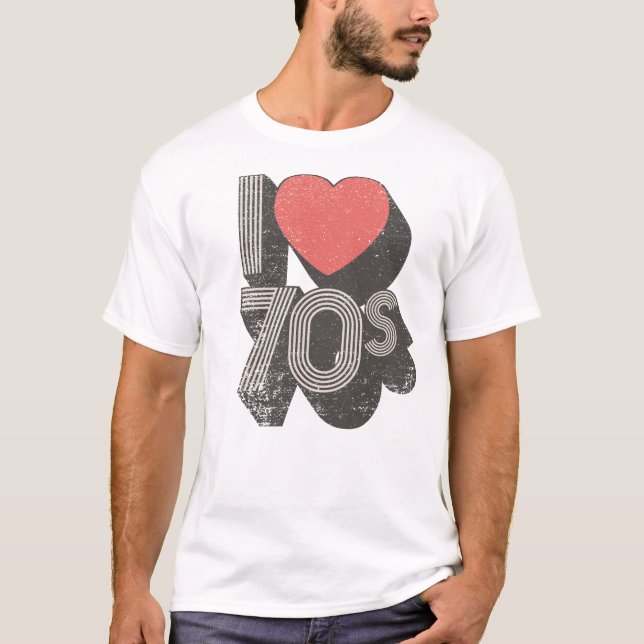I Love 70s T-shirt (Framsida)