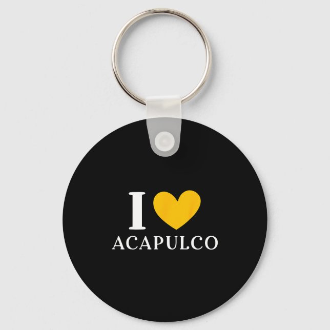 I Love Acapulco Mexico Vacation _1  Nyckelring (Framsida)