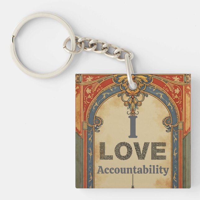 I Love Accountability Keychain (Framsidan)