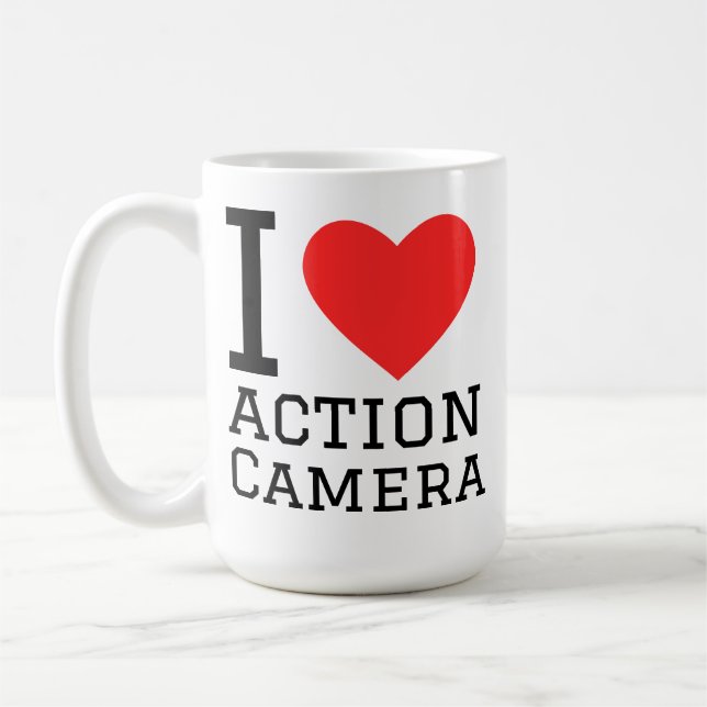 I love action camera kaffemugg (Vänster)