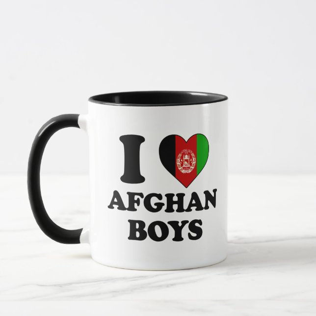 I love Afghan Boys Mugg (Vänster)