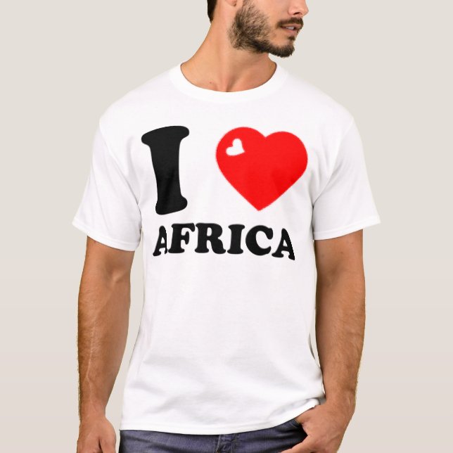 I LOVE AFRICA 3D TEE SHIRT (Framsida)