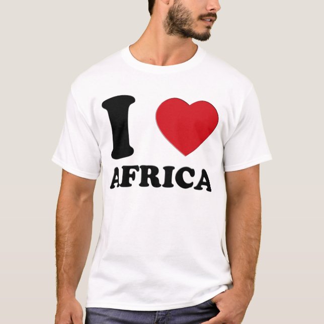 I LOVE AFRICA 3D TEE SHIRT (Framsida)