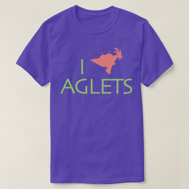 I Love Aglets T Shirt (Design framsida)