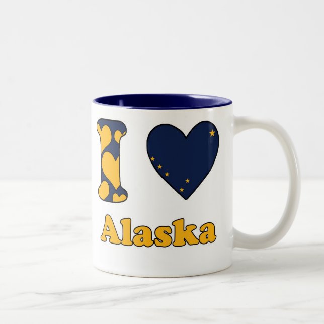 I love Alaska Två-Tonad Mugg (Höger)