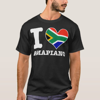I Love Amapiano South African Flag DJ Design don't T Shirt