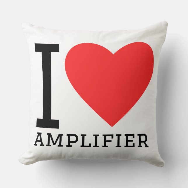 I love amplifier  kudde (Framsida)