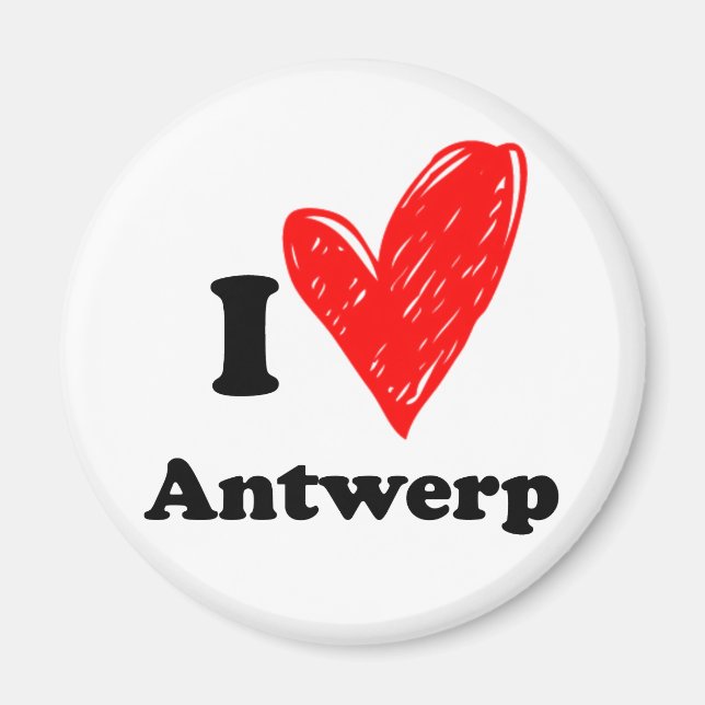 I love Antwerp Magnet (Framsidan)