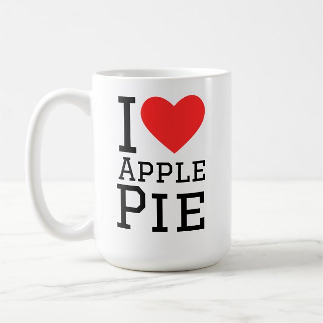 I love apple pie  kaffemugg (Vänster)