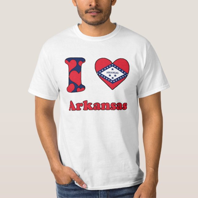I love Arkansas Tee Shirt (Framsida)