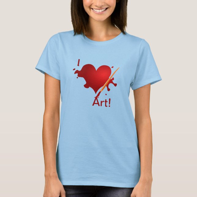 I love art! t-shirt (Framsida)