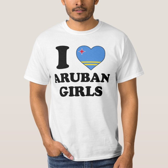 I love Aruban Girls Tröja (Framsida)