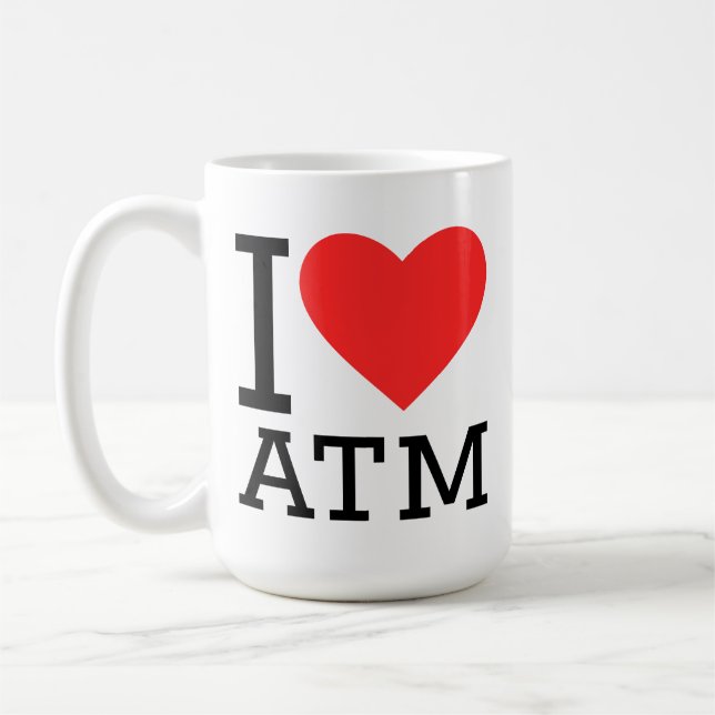 i love atm kaffemugg (Vänster)
