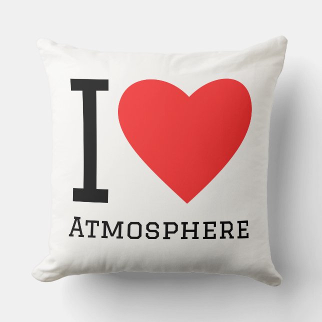 I love atmosphere square sticker kudde (Framsida)