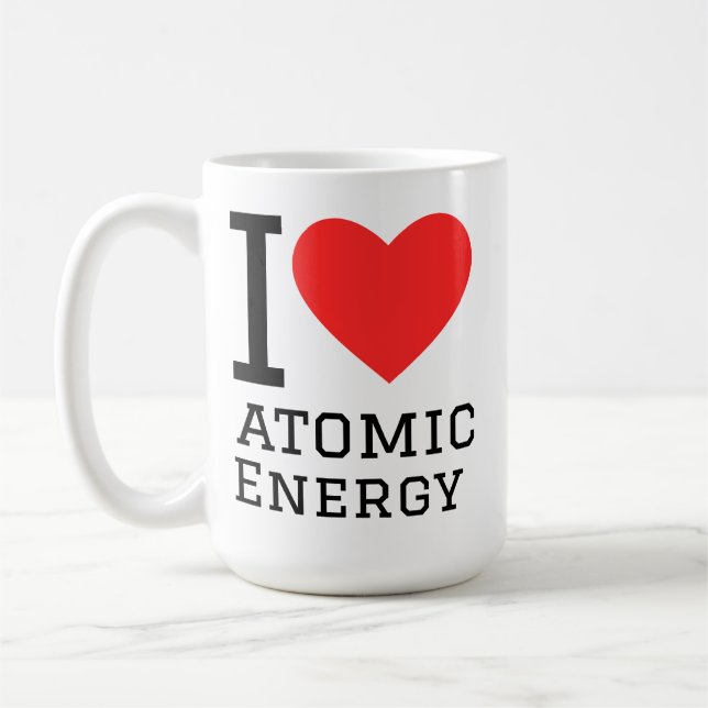 I love atomic energy  kaffemugg (Vänster)