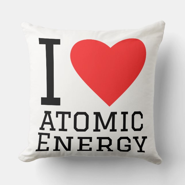 I love atomic energy  kudde (Framsida)