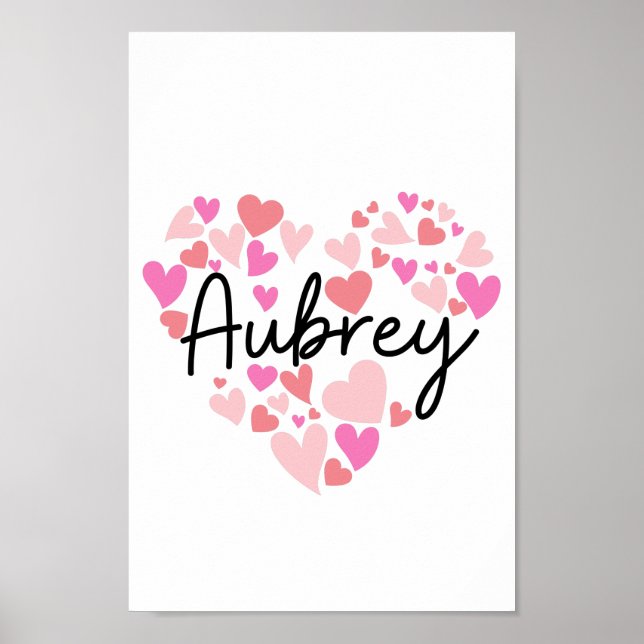 I love Aubrey Poster (Framsidan)