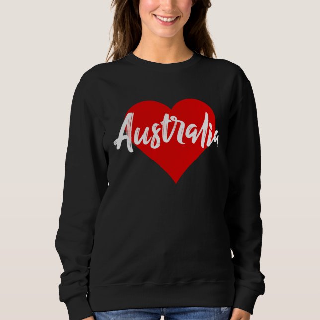 I Love Australia  Aussie   For Women Girls T Shirt (Framsida)