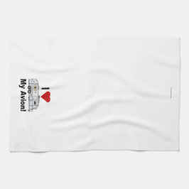 I LOVE Avion Kitchen Towel Kökshandduk