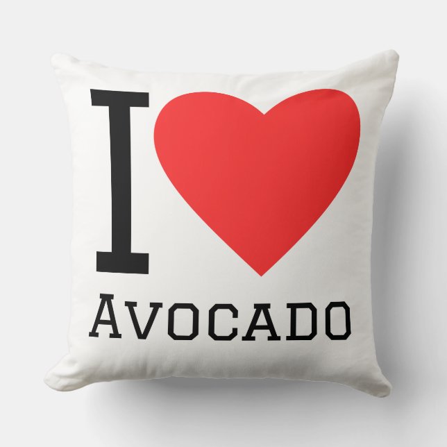 I love avocado kudde (Framsida)