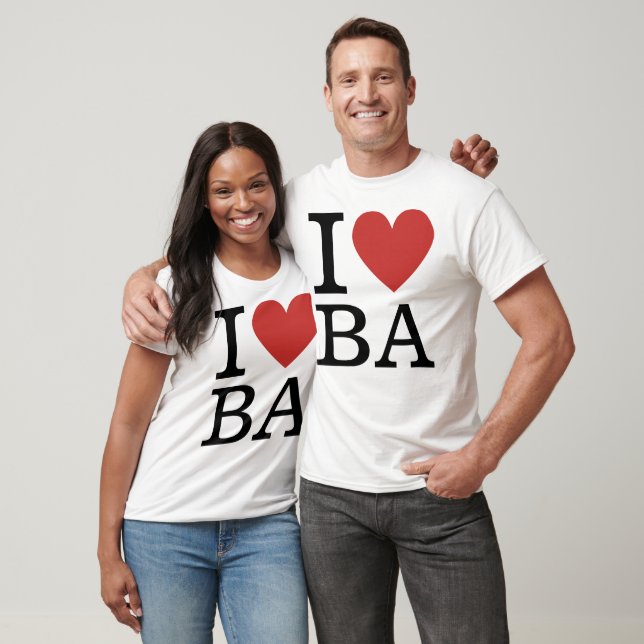 I ❤️ Love BA (Business Analytics Staff) CUSTOM T Shirt (Unisex)
