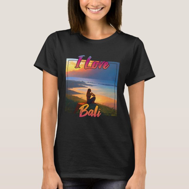 I Love Bali T Shirt (Framsida)
