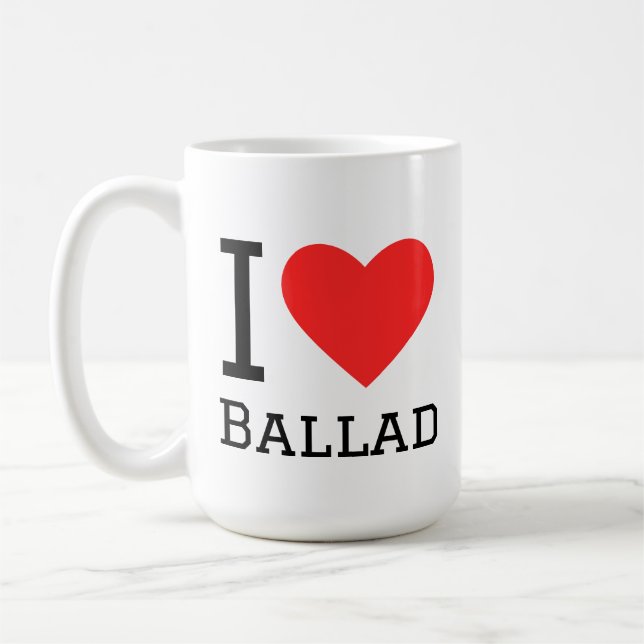 I love ballad kaffemugg (Vänster)