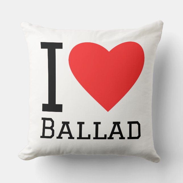 I love ballad kudde (Framsida)