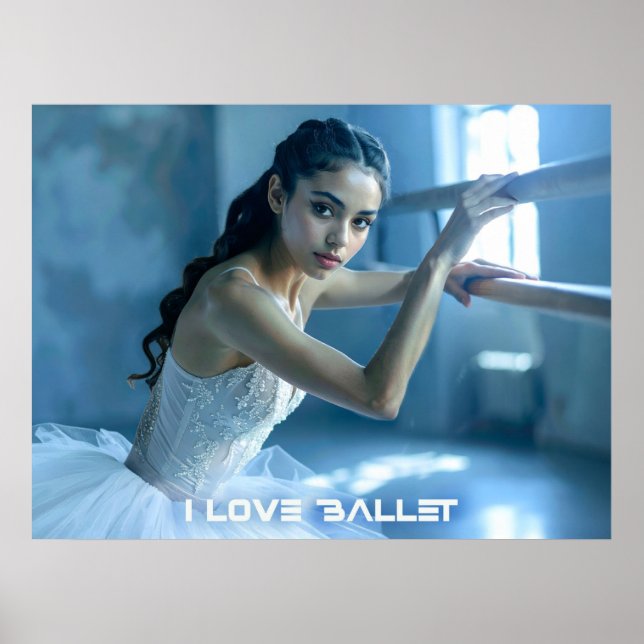I LOVE BALLET - BALLET & DANCE POSTER (Framsidan)