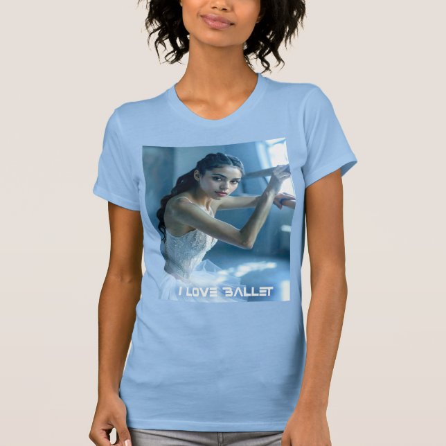 I LOVE BALLET - BALLET & DANCE T SHIRT (Framsida)