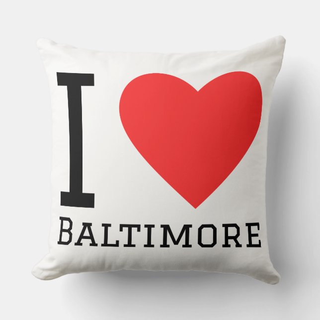 I love Baltimore  Kudde (Framsida)