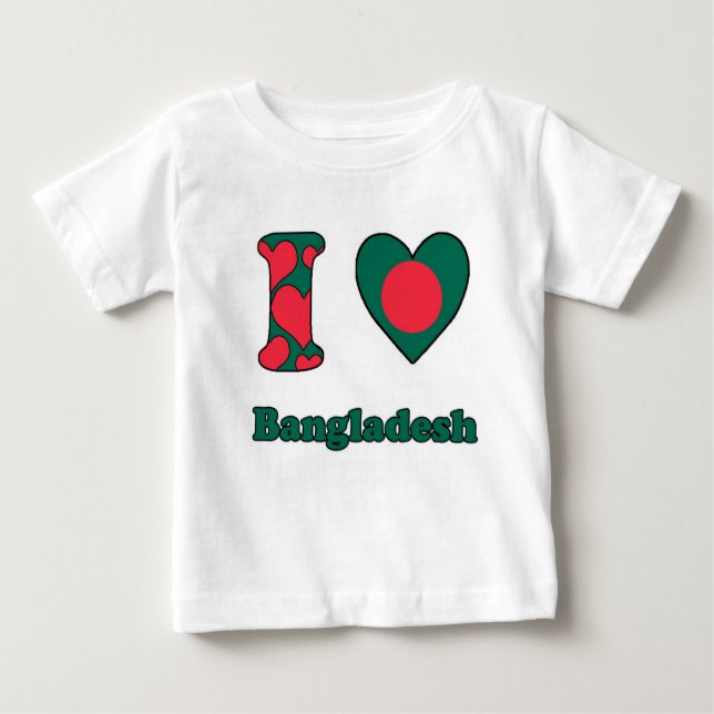 I love Bangladesh T Shirt (Framsida)