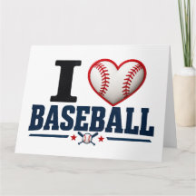 I Love Baseball Father’s Day Postcard | Baseball D