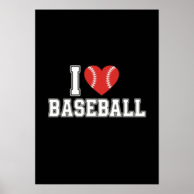 I Love Baseball Poster (Framsidan)
