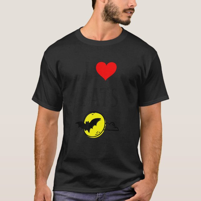 I Love Bats I Heart Bats Vampire Bat lover Chiropt T Shirt (Framsida)