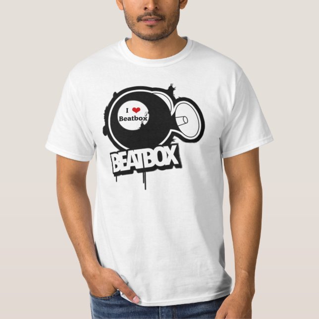 I love beatbox tee shirt (Framsida)