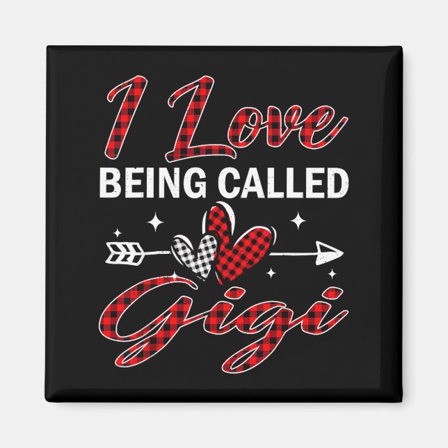 I Love Being Called Gigi Xmas Christmas Family  Magnet (Framsidan)